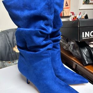 Nine West Women's Vibrant Blue Heeled Boots